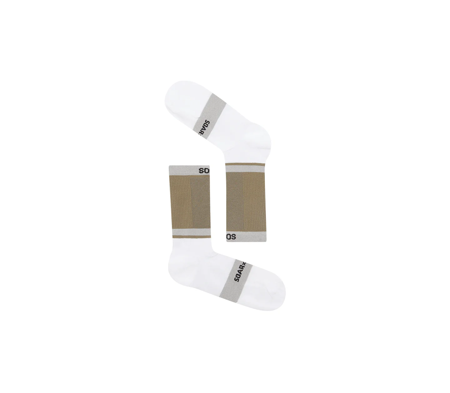 Crew Sock | Beige/Grey/White - Image 2