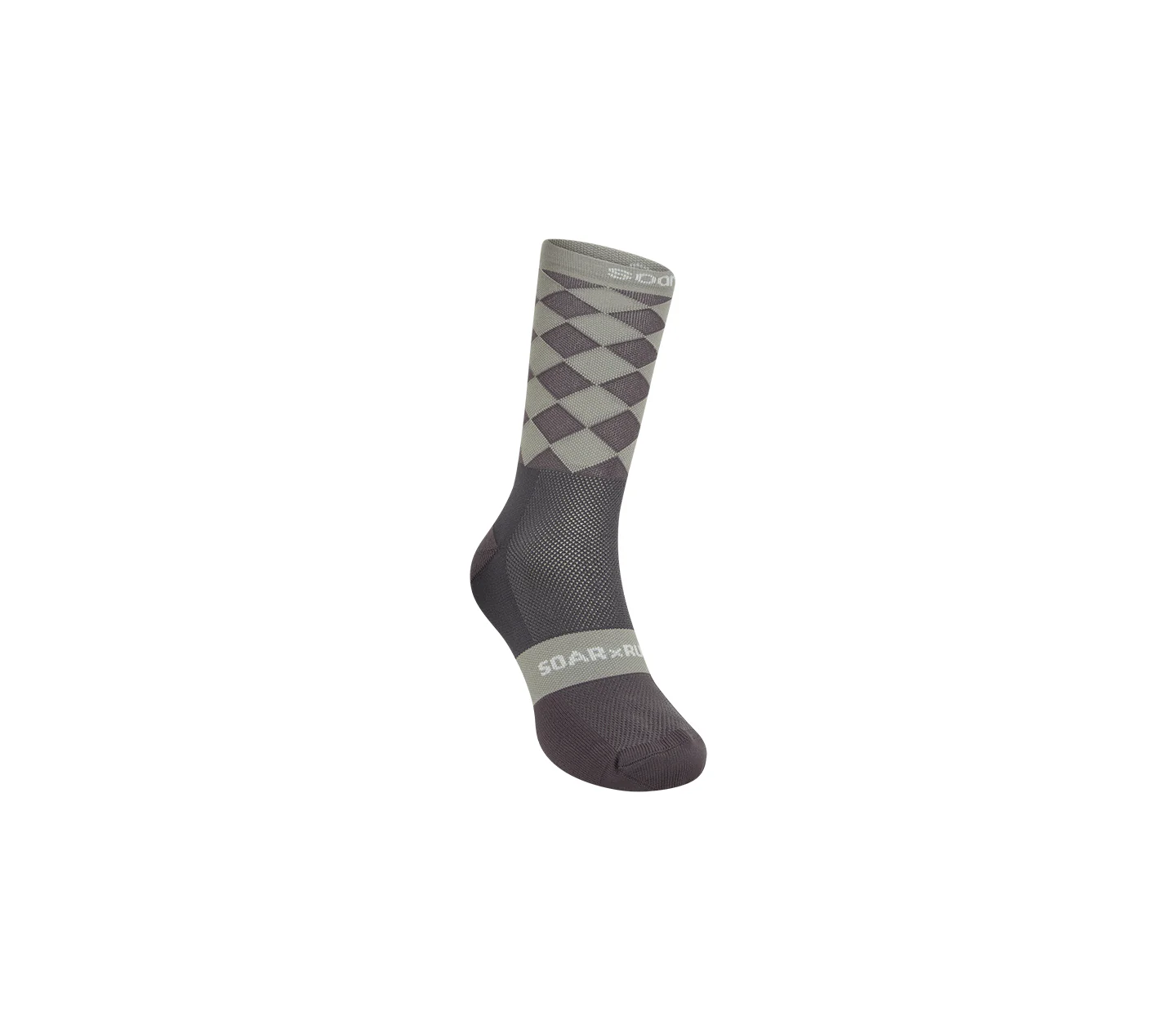 Diamond Crew Sock | Dark Grey/Light Grey