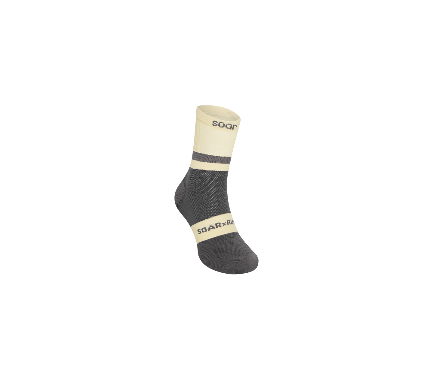 Ankle Sock | Cream/Dark Grey