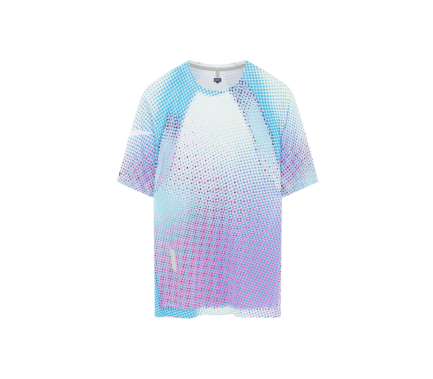 Men's Printed Tech T | Blue/Magenta