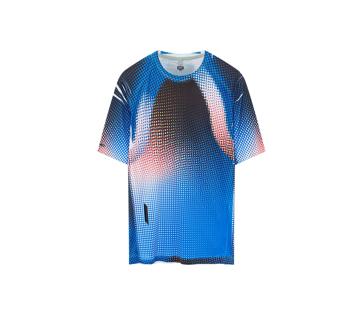 Men's Printed Tech T | Blue/Black Dots