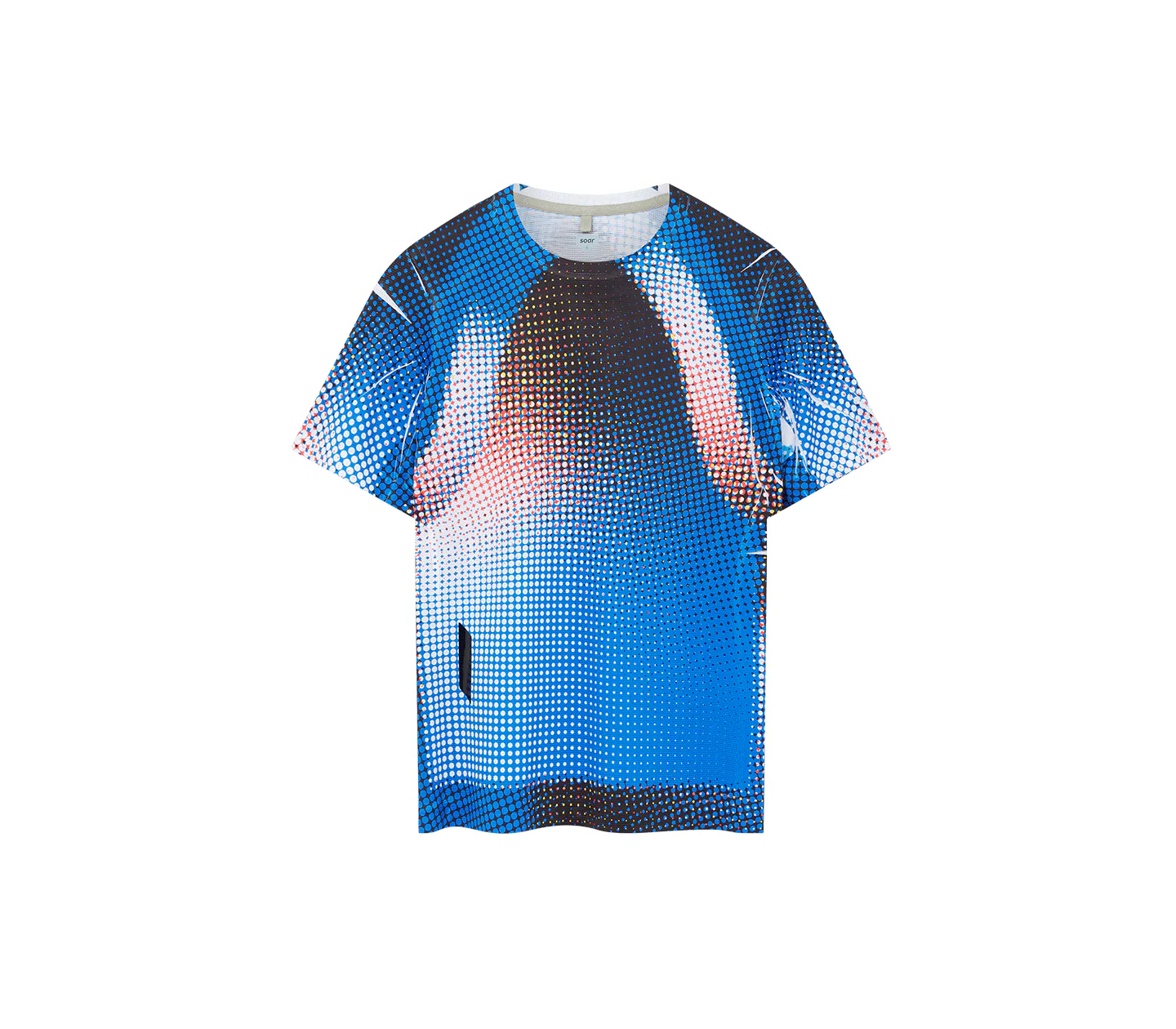 Women's Printed Tech T | Blue/Black Dots
