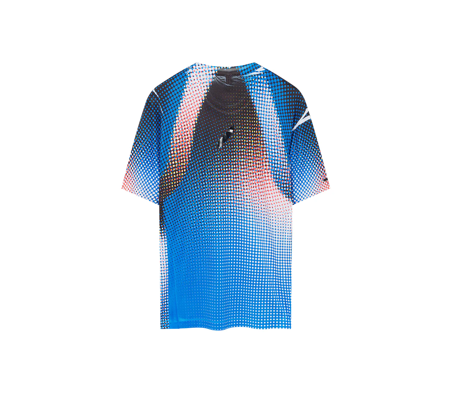 Women's Printed Tech T | Blue/Black Dots - Image 2