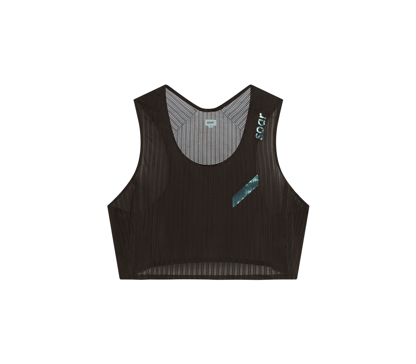 Women's Crop Race Vest | Black