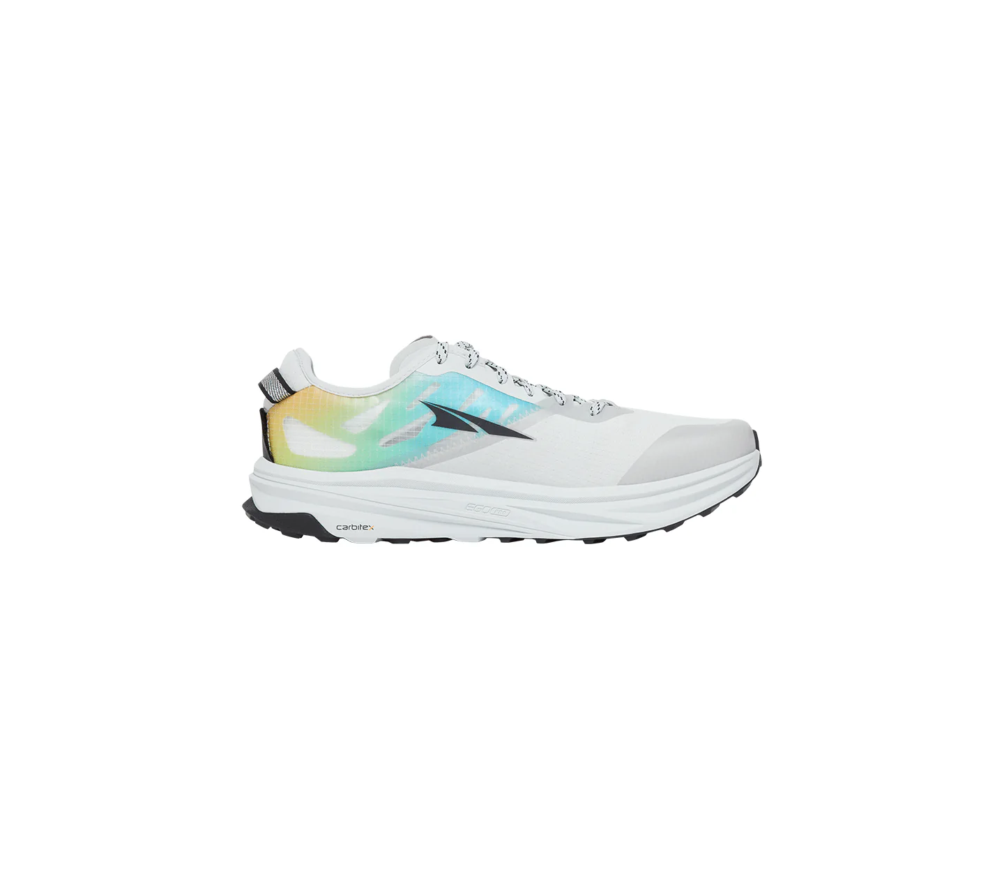 Women's SOAR X Altra Mont Blanc Carbon Trail Shoes | White/Rainbow - Image 3